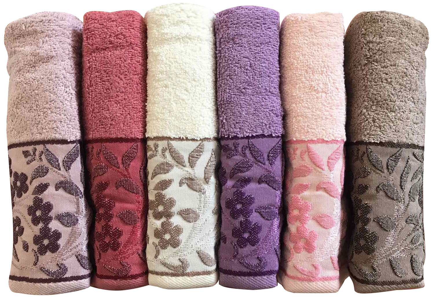 

Набор махровых полотенец Purry Cotton Sarmasik 50x90 6 шт (ts-02693)