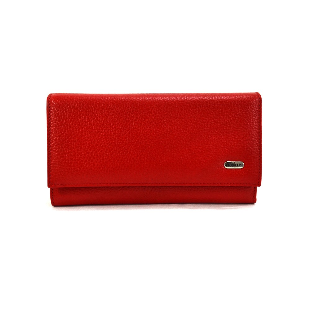 

Кошелек женcкий кожаный CANPEL 346-172 красный флотар