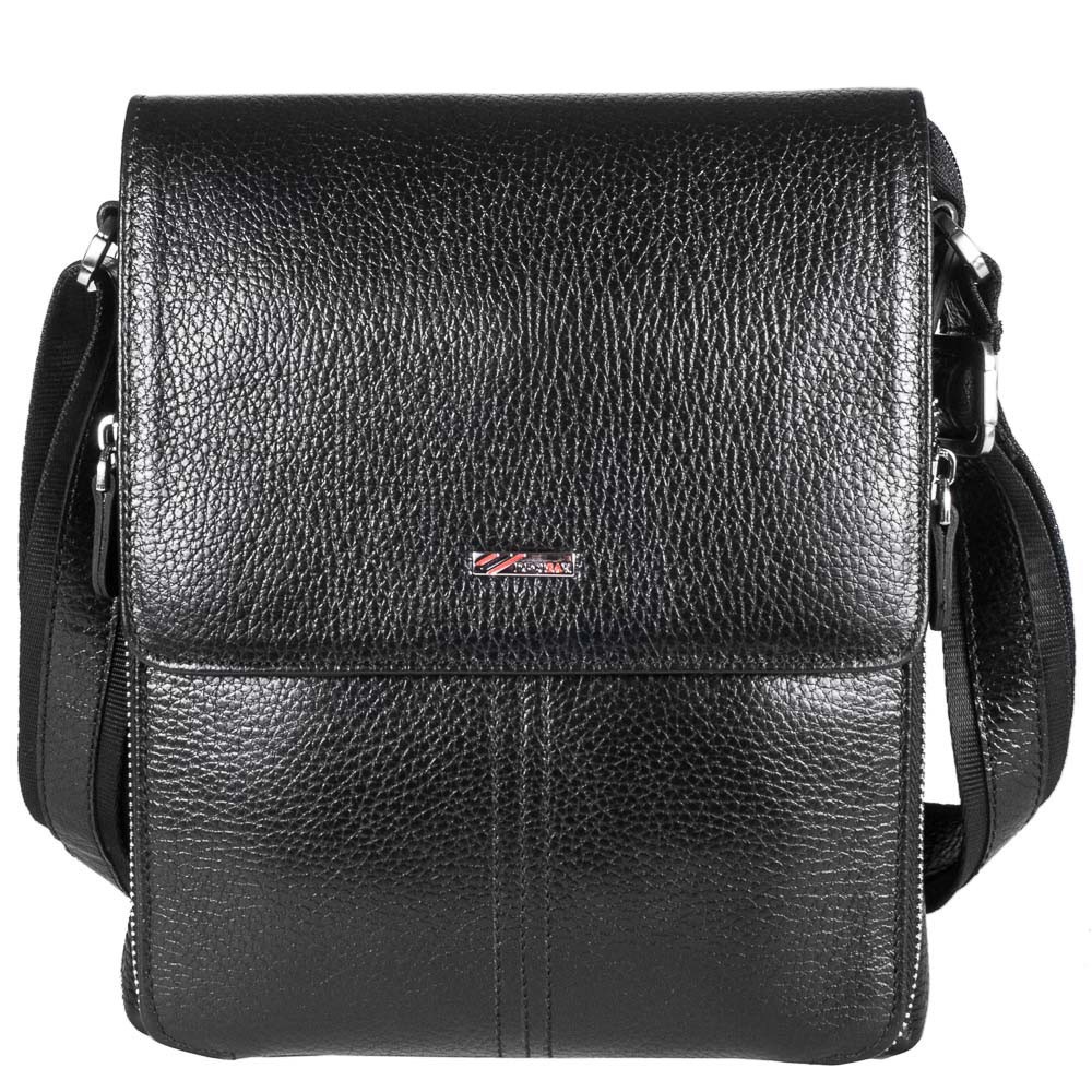 

Барсетка мягкая кожаная DESISAN 349-01 черный гладкий