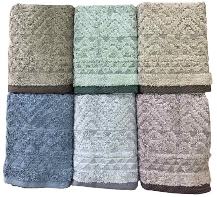 

Набор махровых полотенец Sikel Жаккард Melina 50х90 6 шт (ts-6001797)