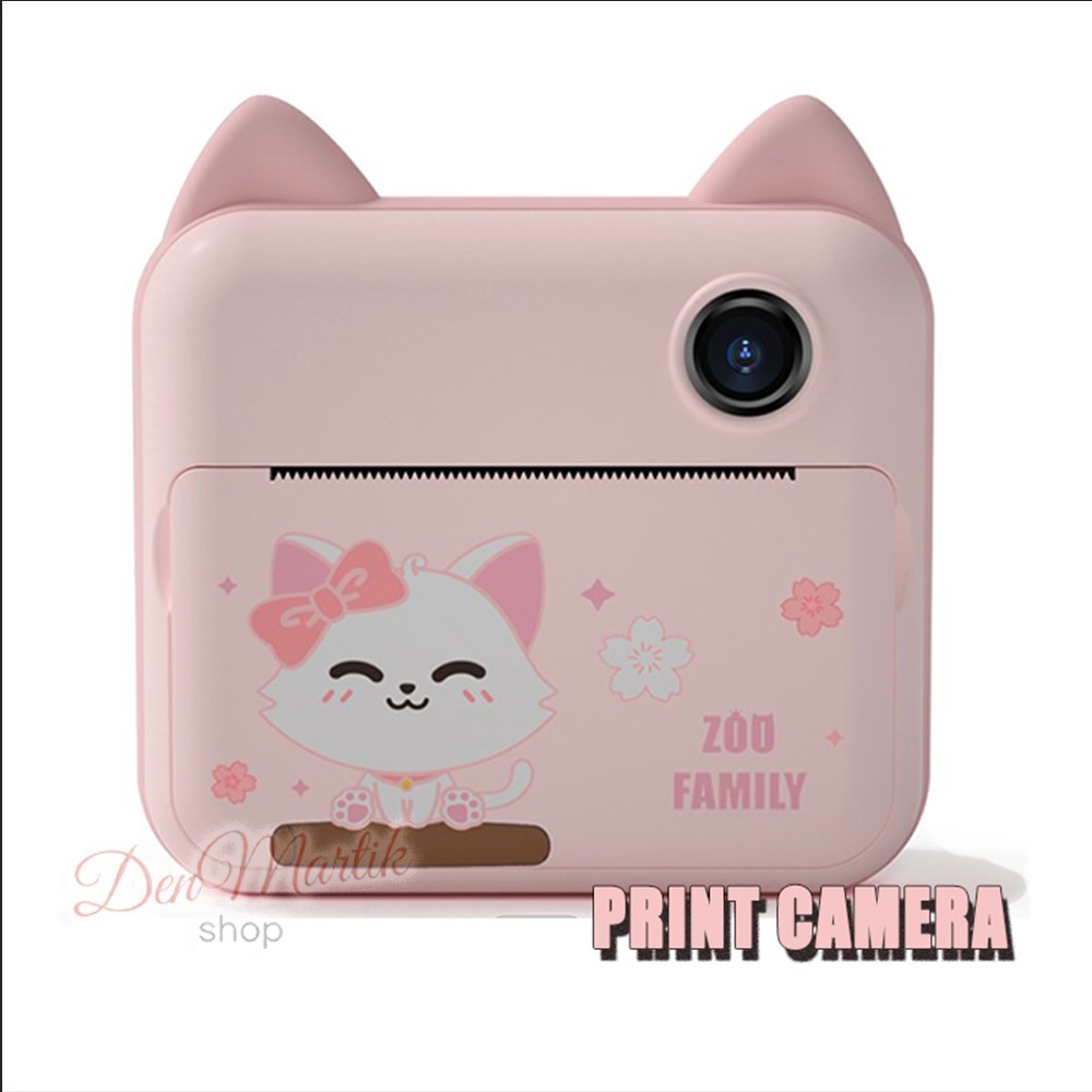 

Детский цифровой фотоаппарат моментальной печати Little Cat с Селфи