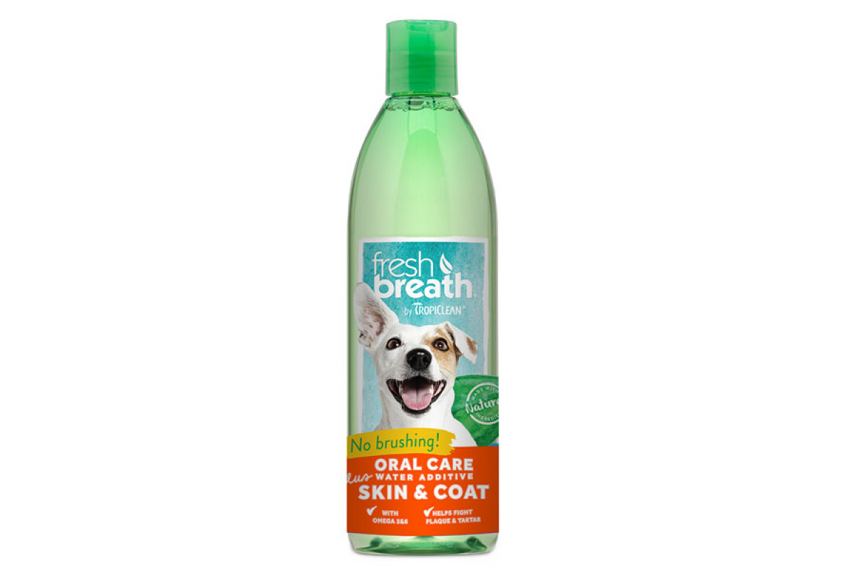 

Добавка в воду TropiClean Oral Care Water Additive Skin Coat с Омега 3 и Омега 6 для собак и кошек 473 мл