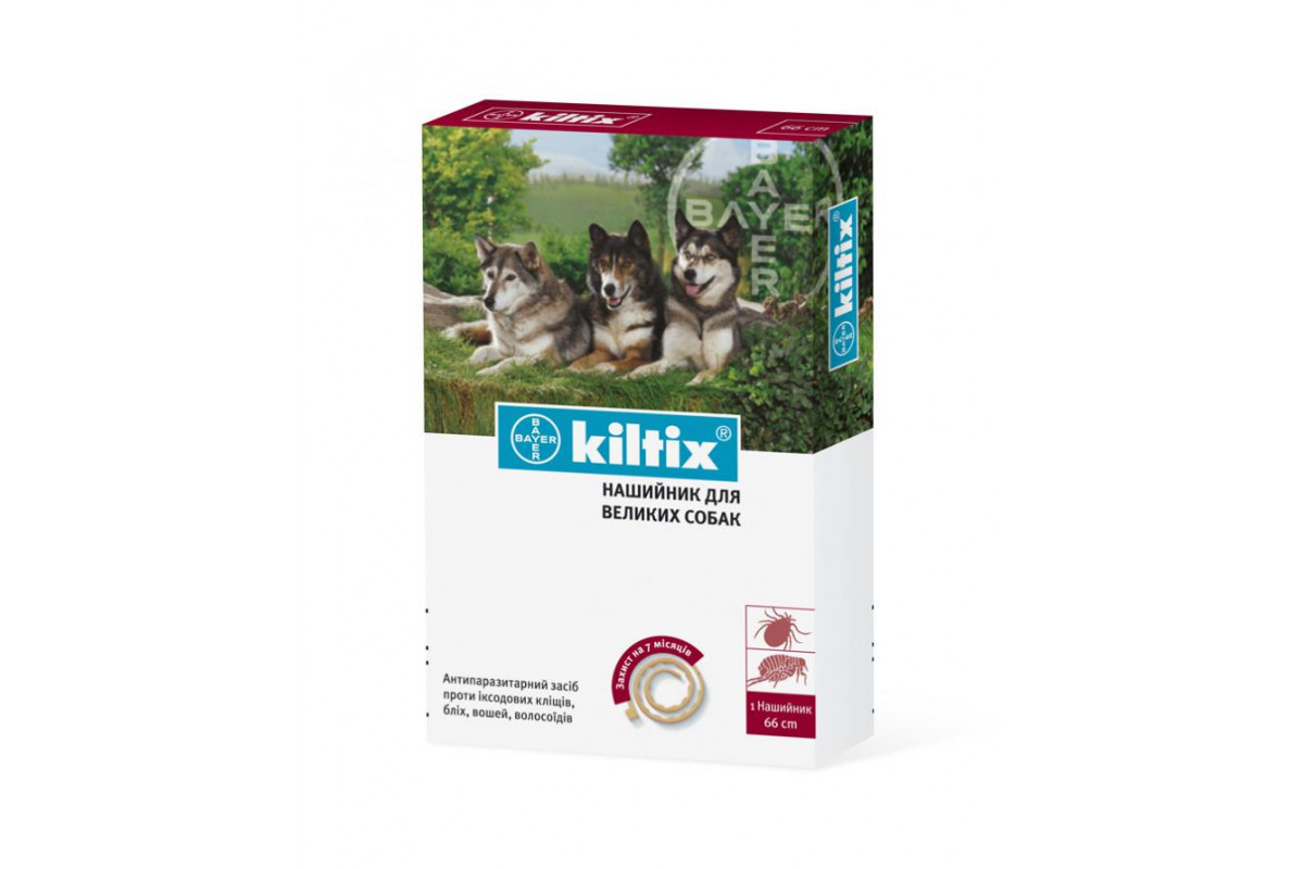 

Ошейник Bayer Kiltix Dog 66 см