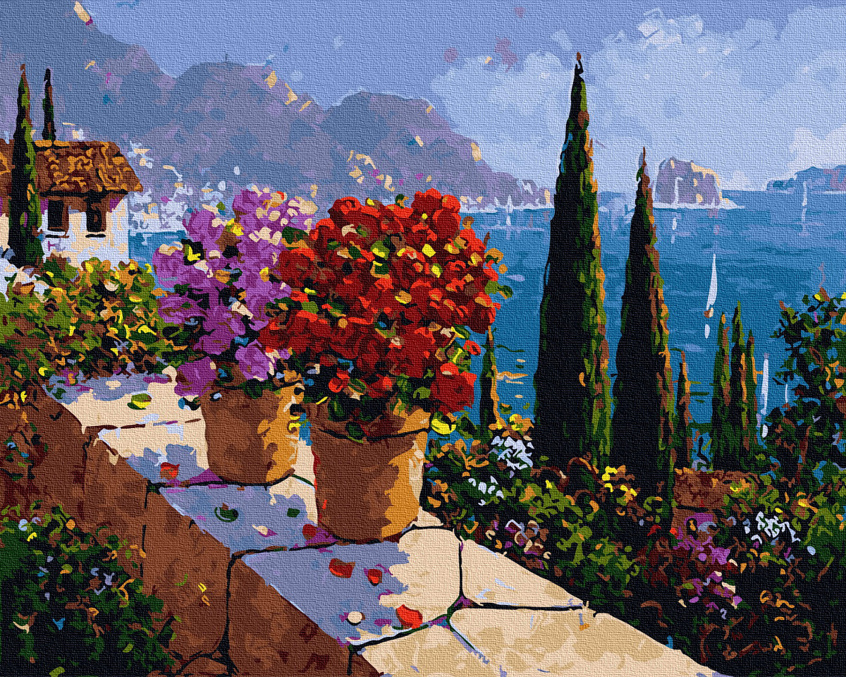 

Картина по номерам - Сад с пейзажным видом BrushMe 40*50см. (GX34326)