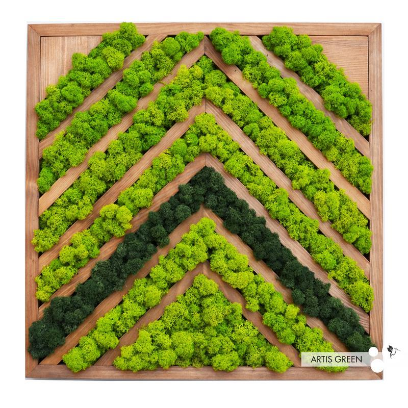 

Картина из скандинавского мха Геометрия от ARTIS GREEN, P26