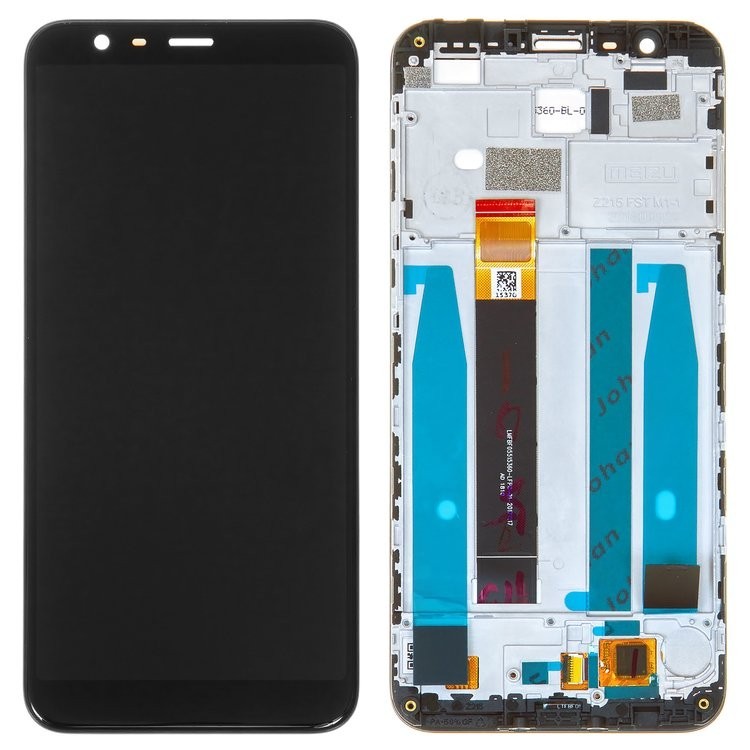 

Дисплей для Meizu M8c, чорний, із сенсорним екраном, з рамкою, Original, M810H