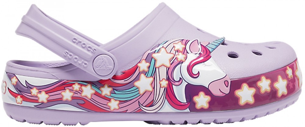 

Сабо Kids' Crocs Fun Lab Unicorn Band Clog 206270-3TI-C8 25-26 Лавандовый