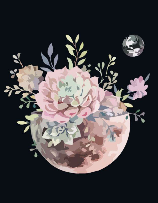 

Картина по номерам. Rosa „Планета цветов“ 35х45см N00013191 393377
