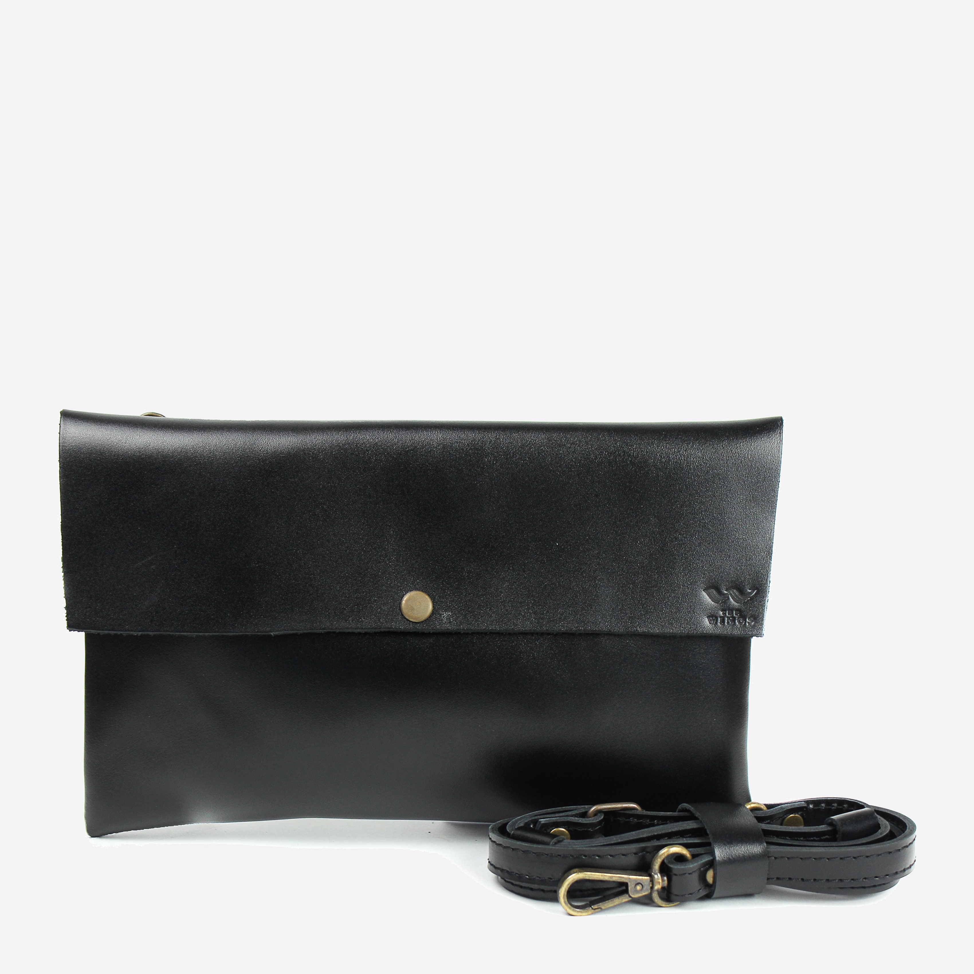 

Женский клатч кожаный The Wings TW-Clatch-black-ksr Черный