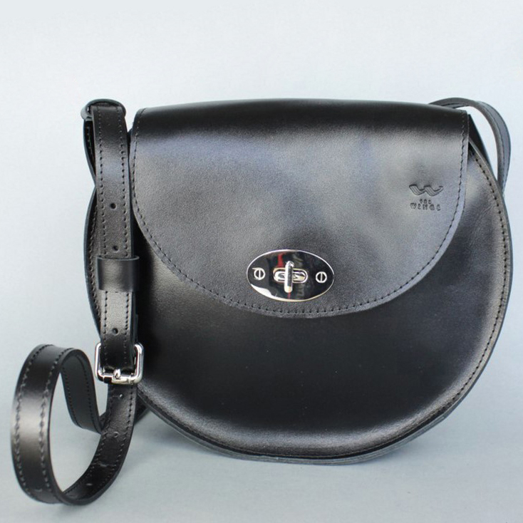 

Женская сумка кожаная Круглая The Wings TW-RoundBag-black-ksr Черная