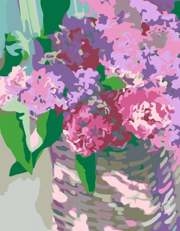 

Картина по номерам. Rosa „Нежные гиацинты“ N00013294, 35х45 см 393365