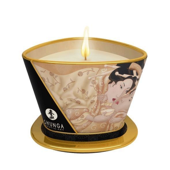 

Массажная свеча Shunga Massage Candle - Vanilla Fetish (170 мл) с афродизиаками