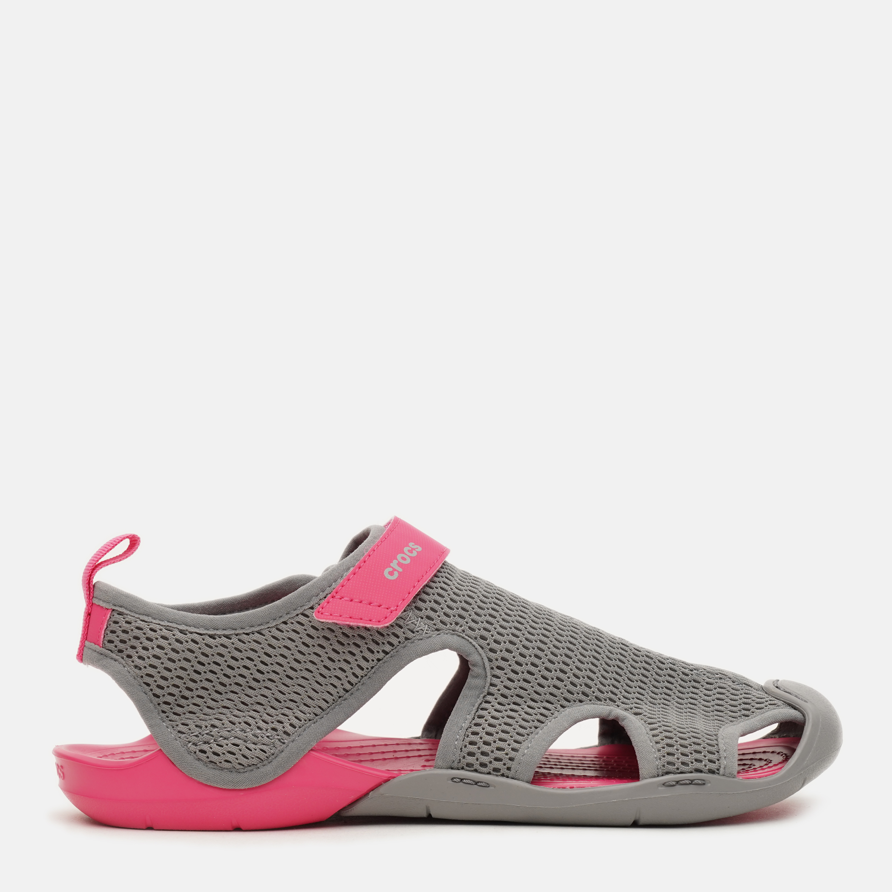 

Сандалии Crocs Jibbitz SWIFTWATER Mesh s Shoes in 205125-OAO-W8 38-39 24.6 см Серые с розовым