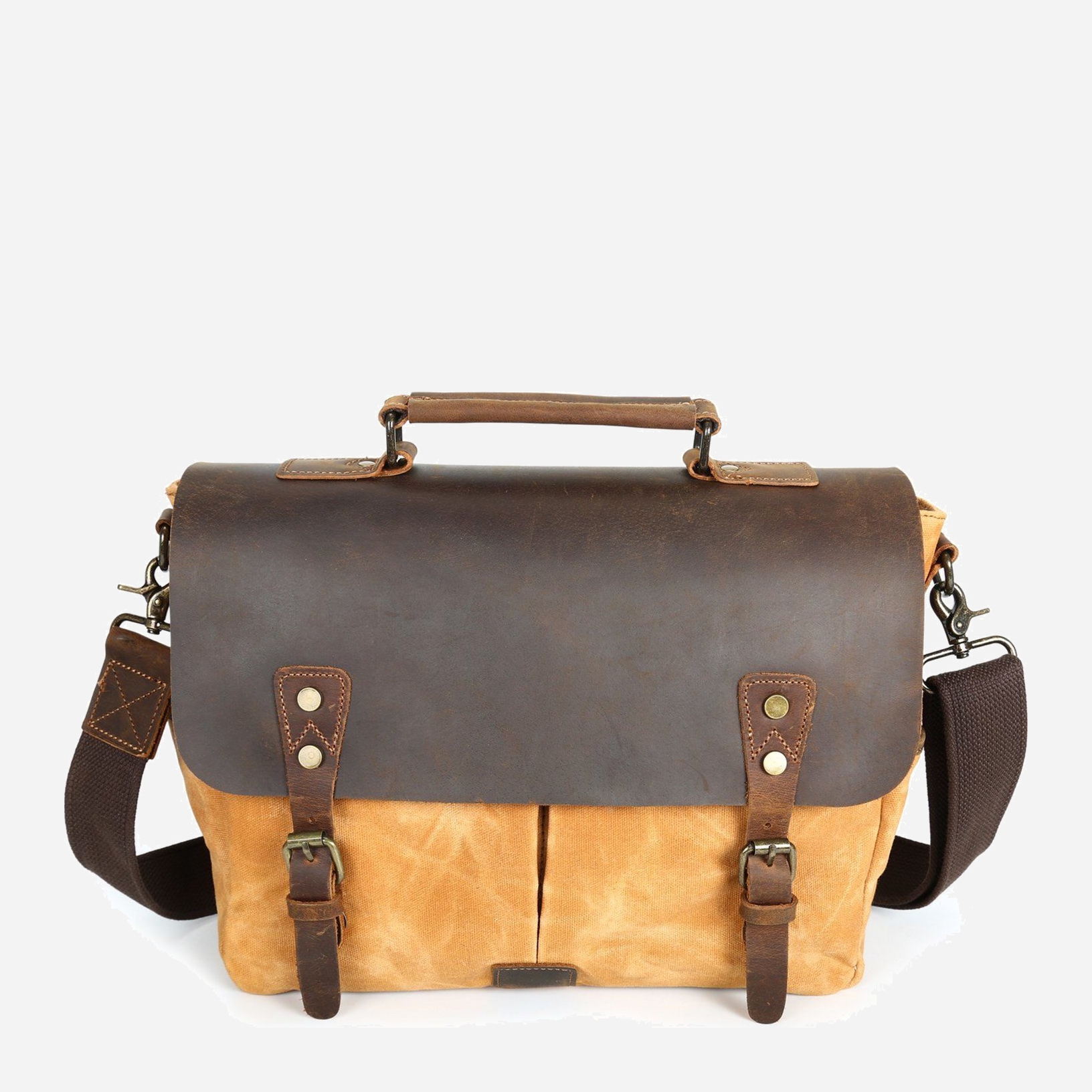 

Мужская сумка Vintage leather-20120 Рыжая