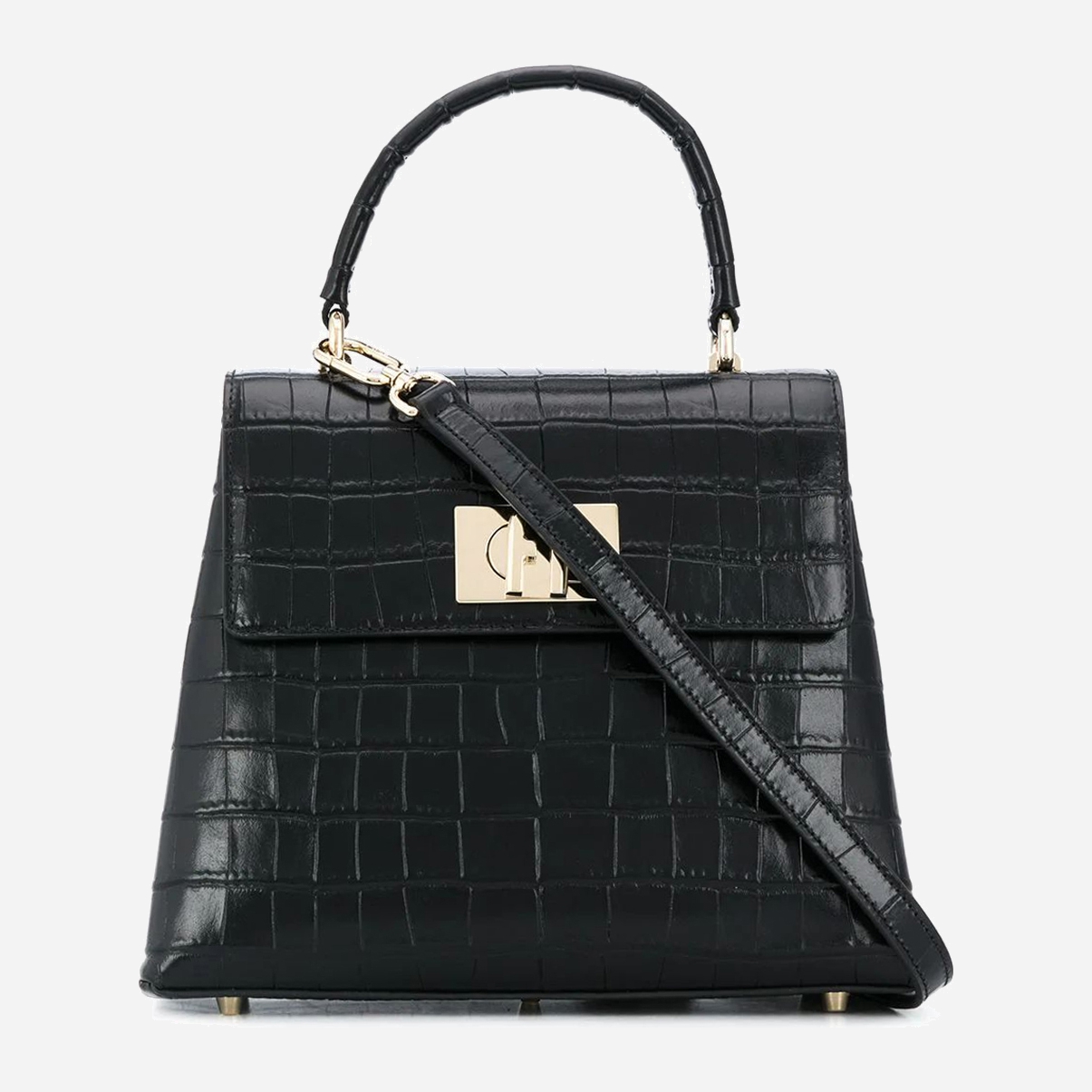 

Сумка женская кожаная Furla 1927 S Top Handle BAKPACO Черная