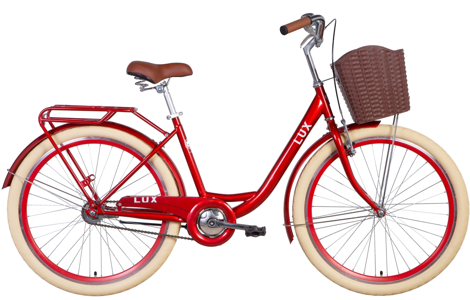 

Велосипед Dorozhnik LUX Velosteel 26" 17" 2021 Рубиновый (OPS-D-26-121)
