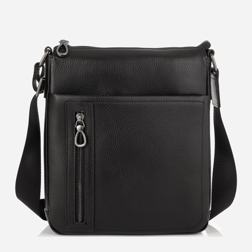 

Мужская сумка кожаная Tiding Bag SM8-17629A Черная