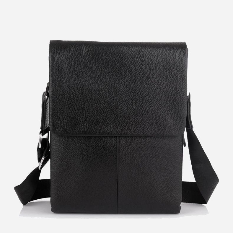 

Мужская сумка кожаная Tiding Bag A25F-9906A Черная