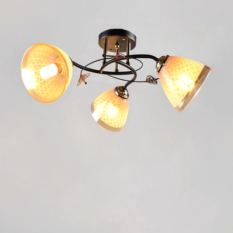 

Люстра стельова Light House SC-15390/3A BK+FG чорна