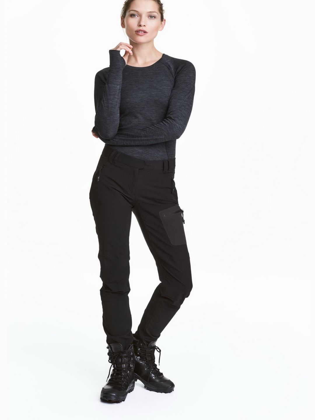 

Брюки H&M Sport 0453474-5  Черные (СА2000001656105, Брюки H&M Sport 0453474-5 36 Черные (СА2000001656105)
