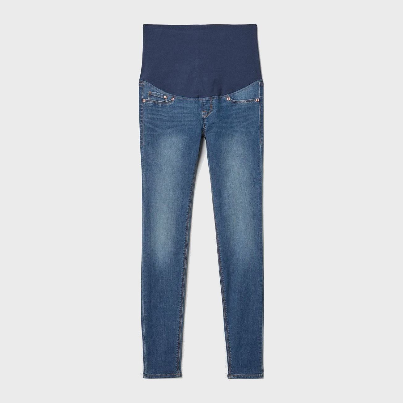 

Джинсы для беременных H&M Mama 04-0300024-9 34 Синие (СА2000001655849)