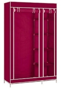 

Складной каркасный тканевый шкаф Storage Wardrobe Бордовый