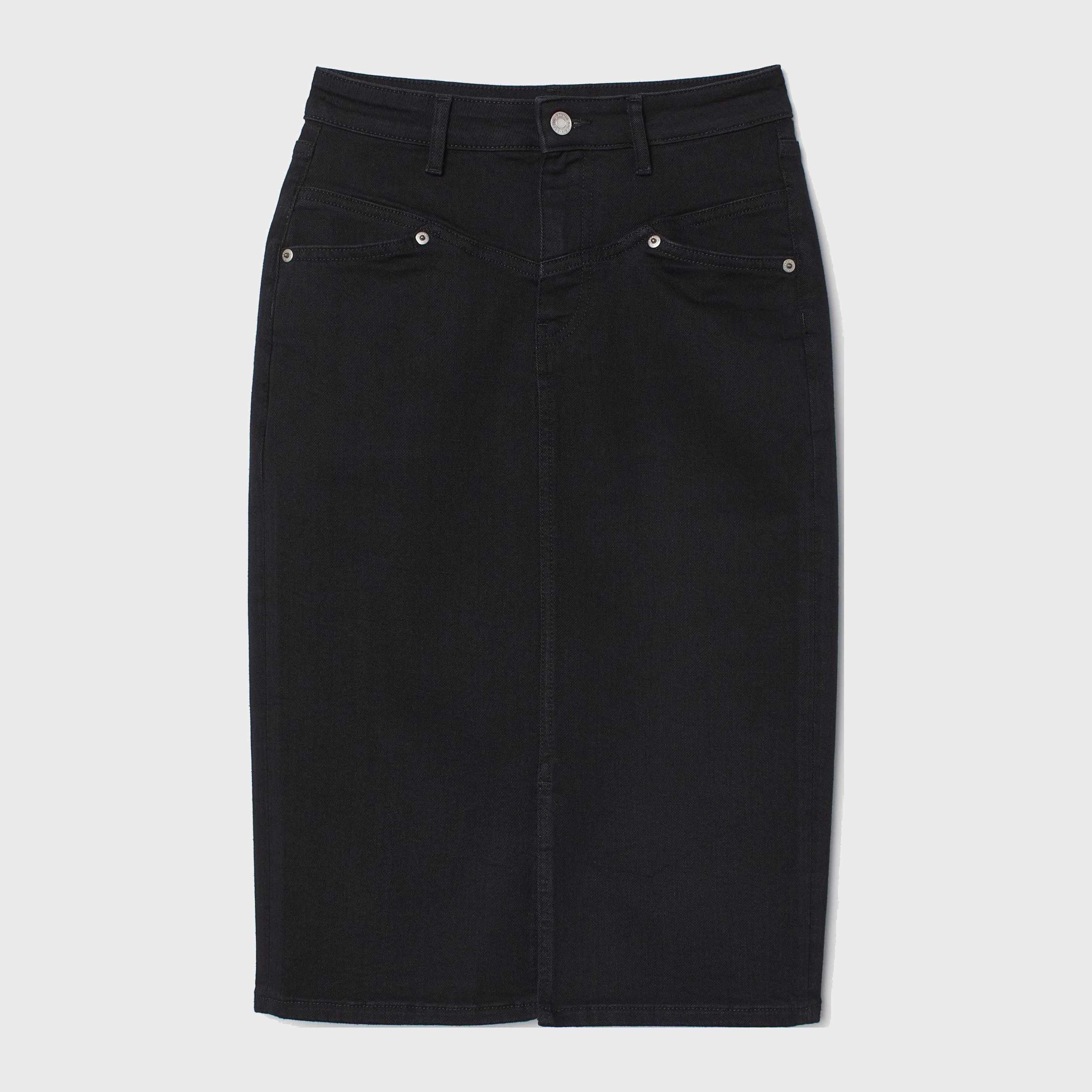 

Юбка джинсовая H&M 0714707-9 34 Черная (СА2000001588413)