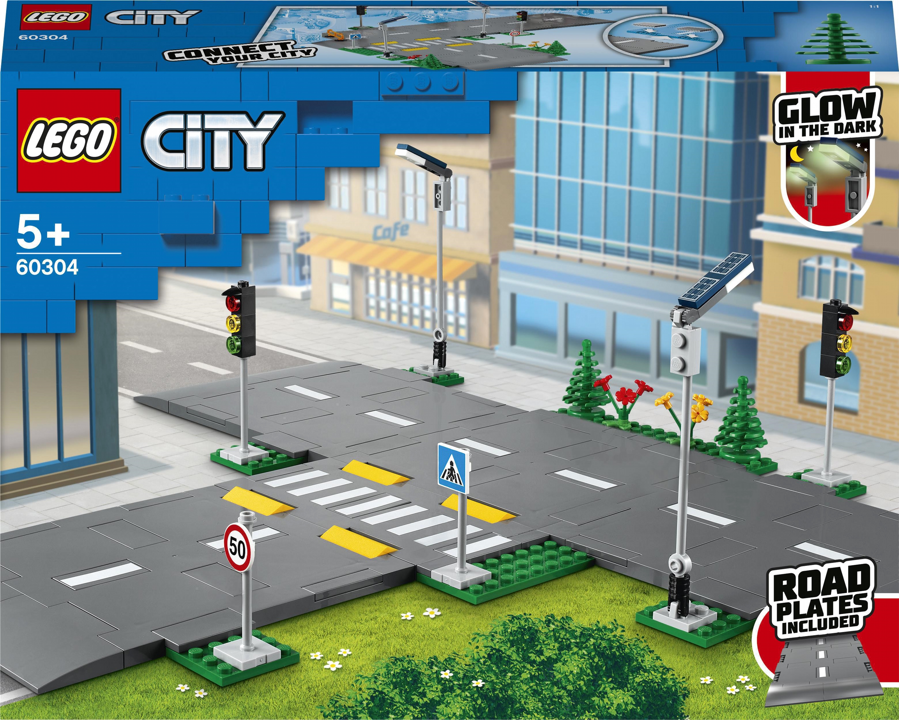 

Конструктор LEGO City Town Дорожные плиты 112 деталей (60304)