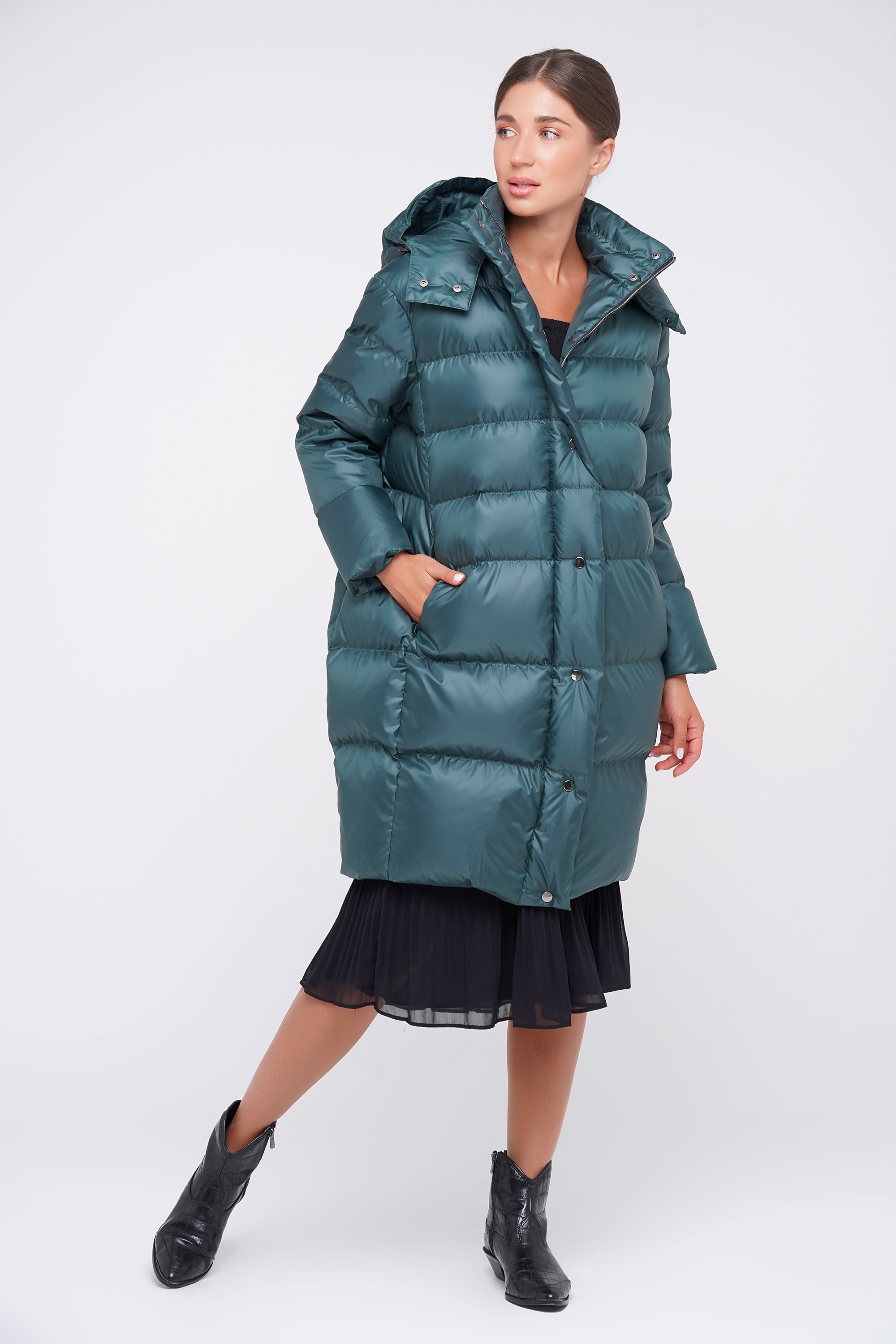 

Пальто женское пуховое Billeoni WСW08 46 Зеленый PINE GROVE