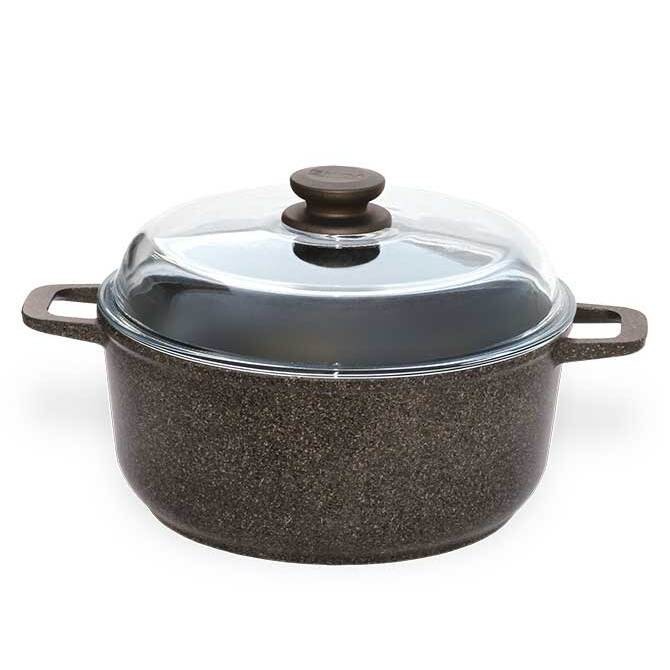 

Кастрюля со стеклянной крышкой 3 л 22 см Granite Brown БИОЛ K303PC