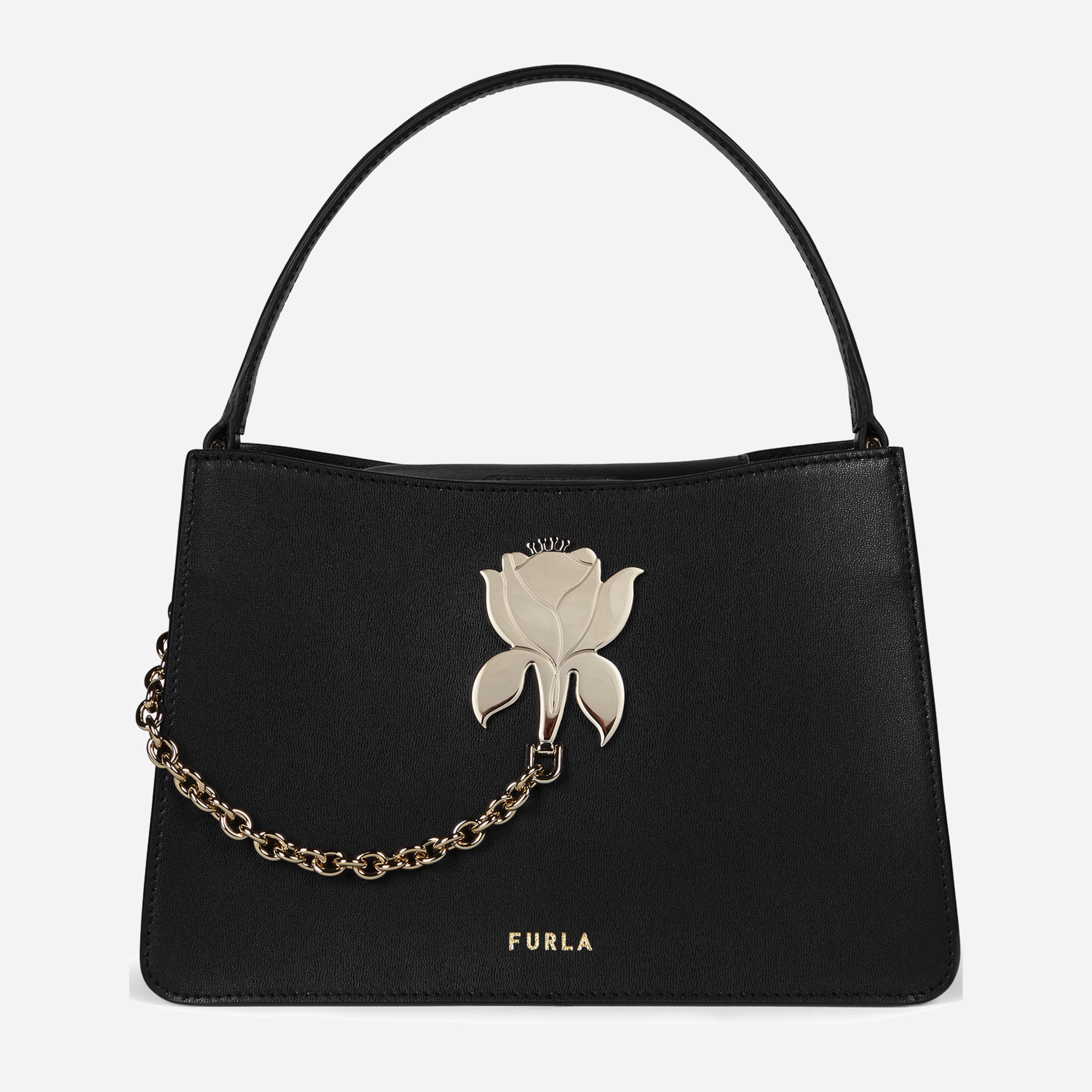 

Сумка женская кожаная Furla Tuberosa S Top Handle WB00195MSD000O6000 Черная