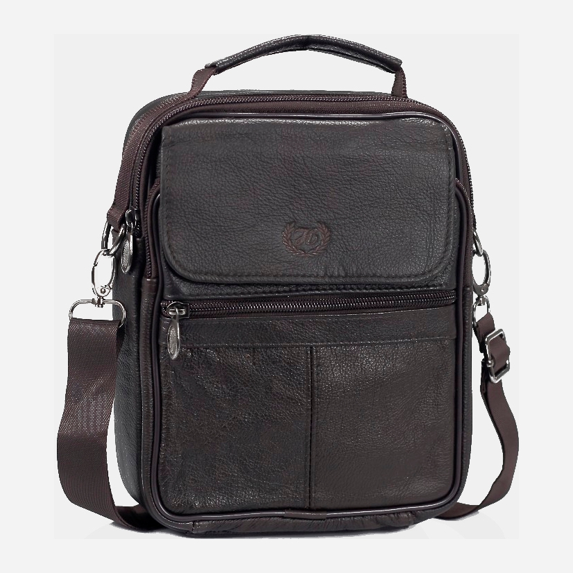 

Мужская сумка-мессенджер HD Leather NM24-221C Коричневая