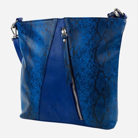 

Женская сумка Laskara LK-10253-blue-snake Синяя