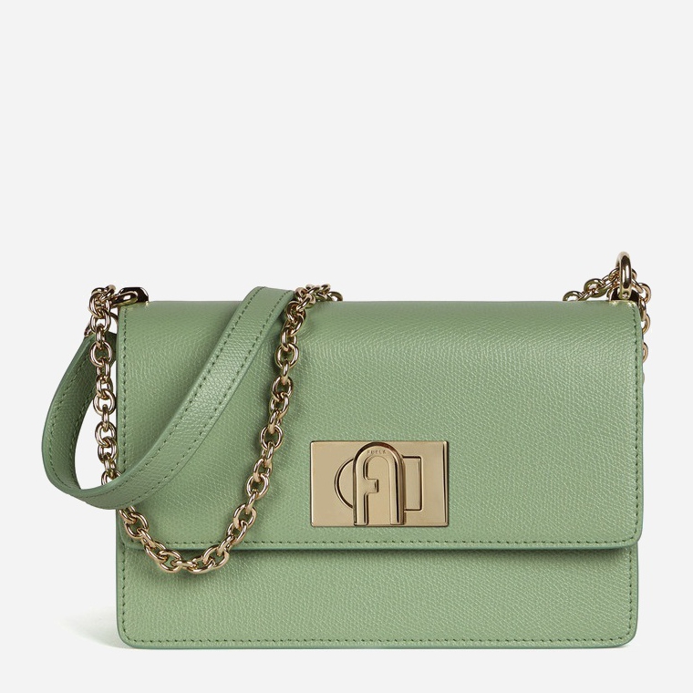 

Женская кожаная сумка Furla 1927 Mini Crossbody 20 - Ares Зеленая
