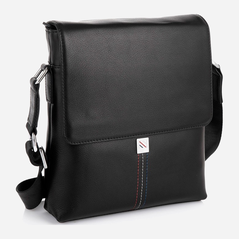 

Мужская сумка кожаная Tiding Bag SM8-966A Черная