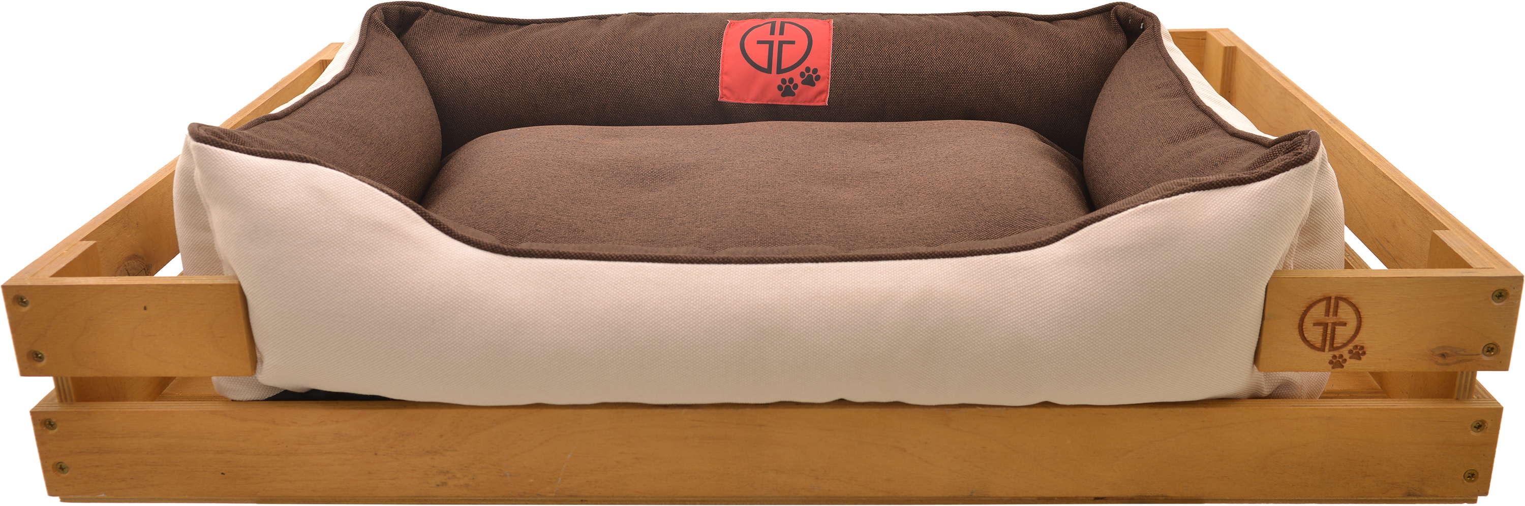 

Лежак GT Dreamer Kit Pine XXL 128 x 84 x 16 см (Brown-White)