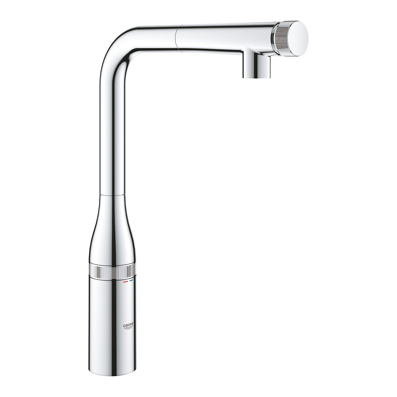 

Смеситель кухонный с выдвижным изливом GROHE Essence Smartcontrol 31615000 Хром