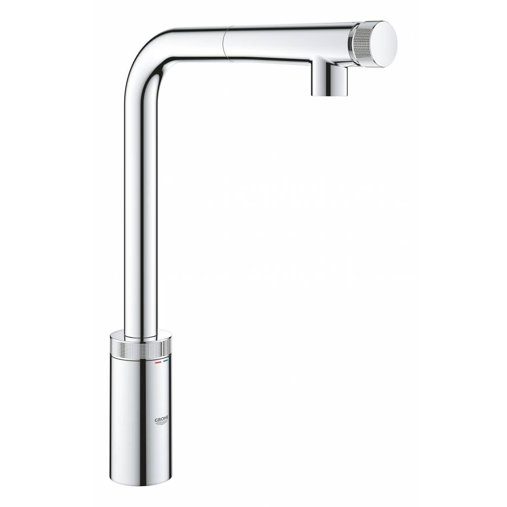 

Смеситель кухонный с выдвижным изливом GROHE Minta Smartcontrol 31613000 Хром
