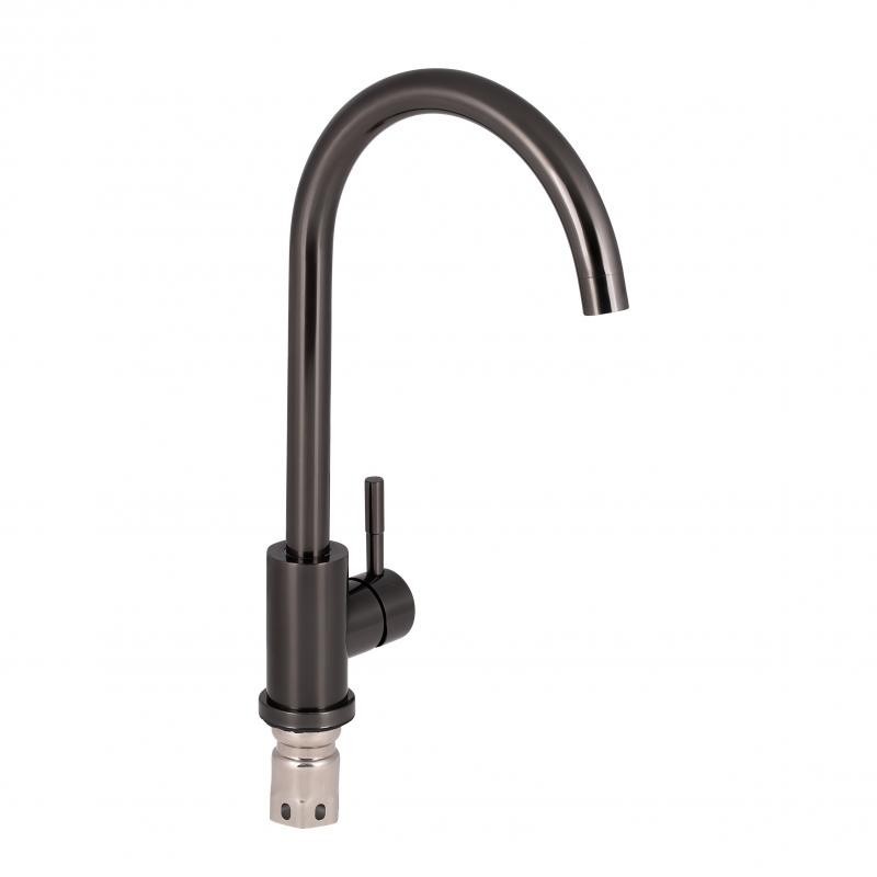 

Смеситель кухонный QTAP D007FBL PVD Черный
