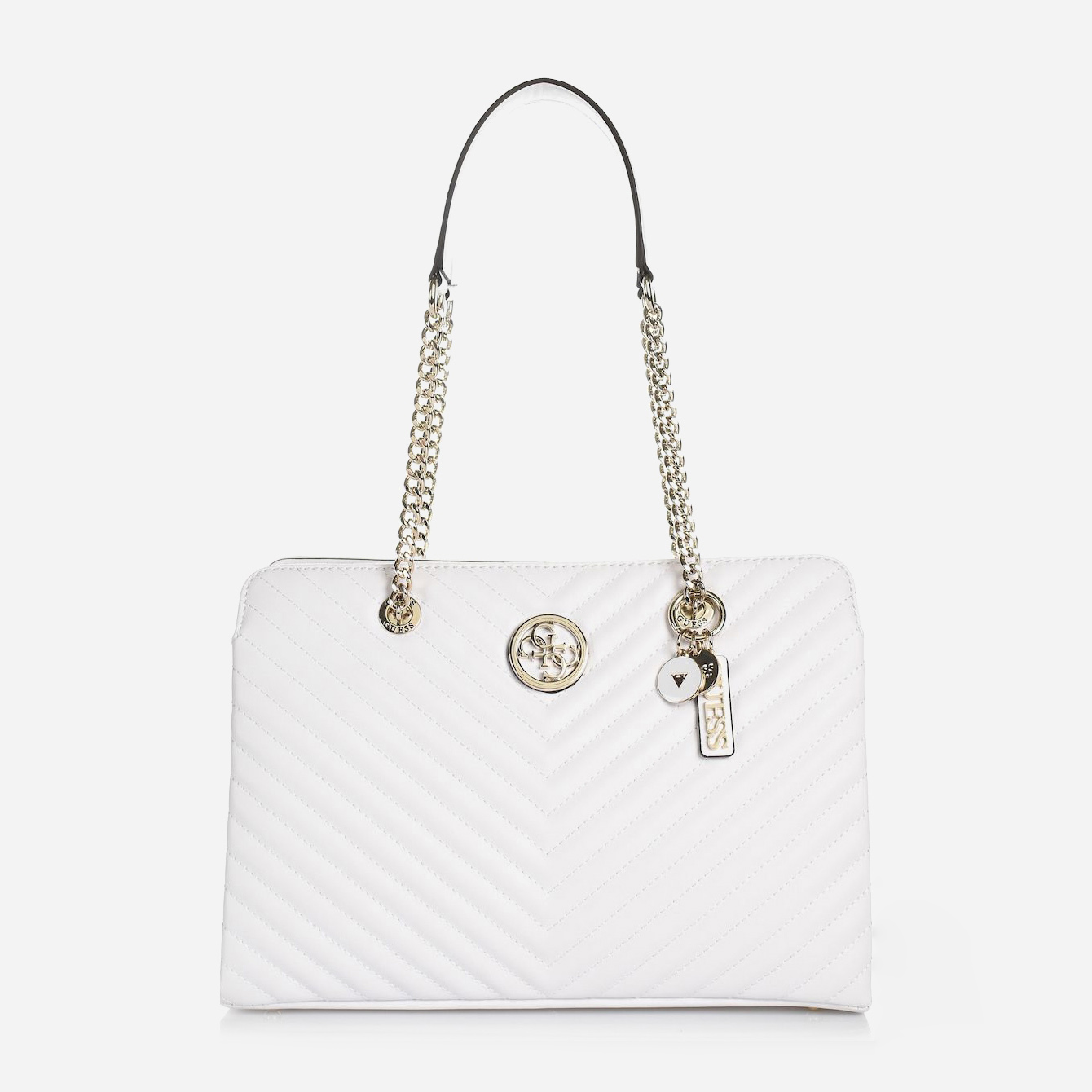 

Женская сумка Guess BLAKELY LRG GIRLFRIEND SATCHEL HWVG7663100-WHI Белая