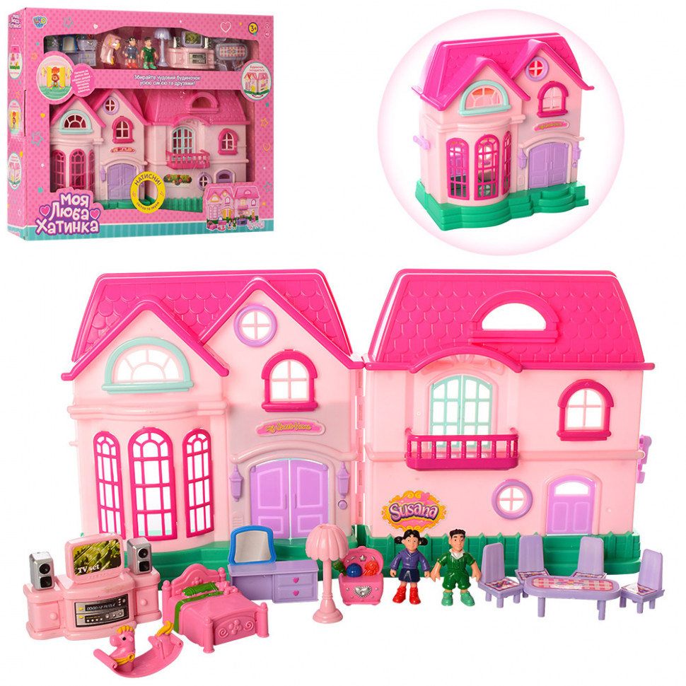 

Детский игровой домик Limo Toy с куколками и мебелью 16526D-RY