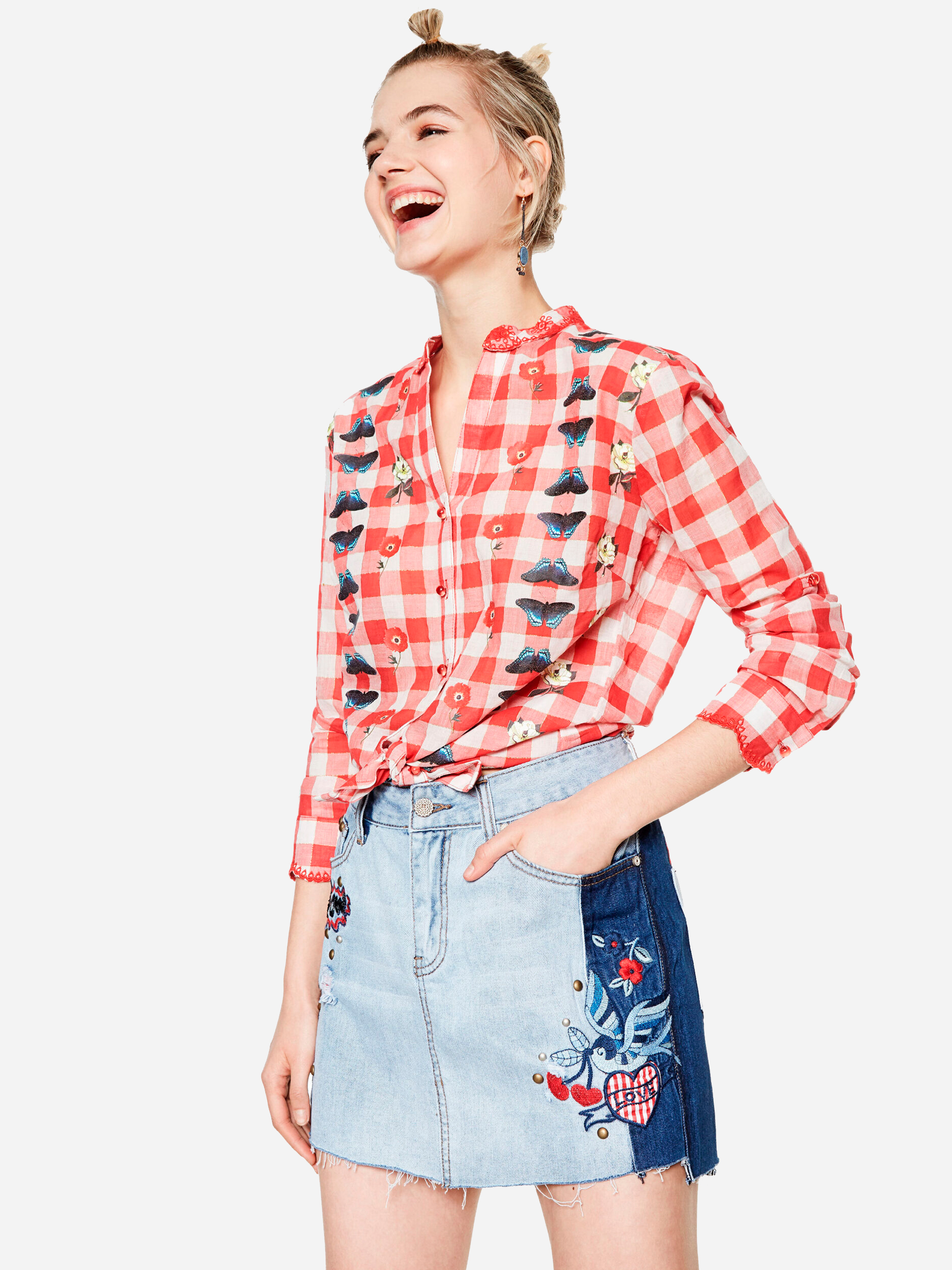 

Юбка джинсовая Desigual 18SWFD02-5183, Юбка джинсовая Desigual 18SWFD02-5183 24