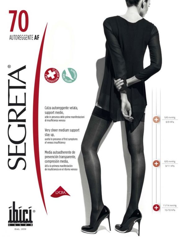 

Компрессионные чулки Segreta Classic Autoreggente 70 den nature 1
