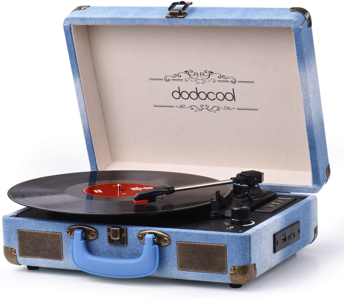 

Проигрыватель винила Dodocool Jean Style с Bluetooth, USB и MicroUSB