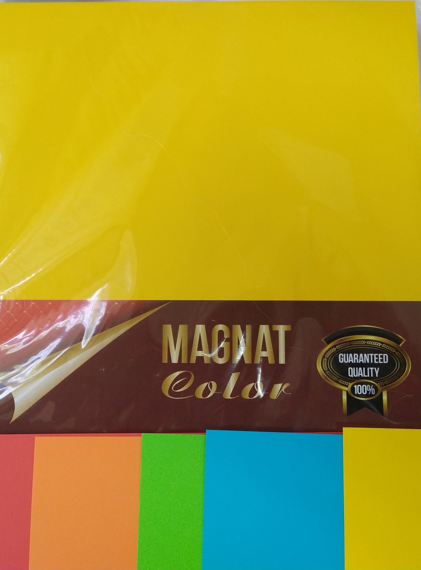 

Набор офисной бумаги цветной Magnat Color А4 160г/м.кв 5цветовХ20листов Intensiv