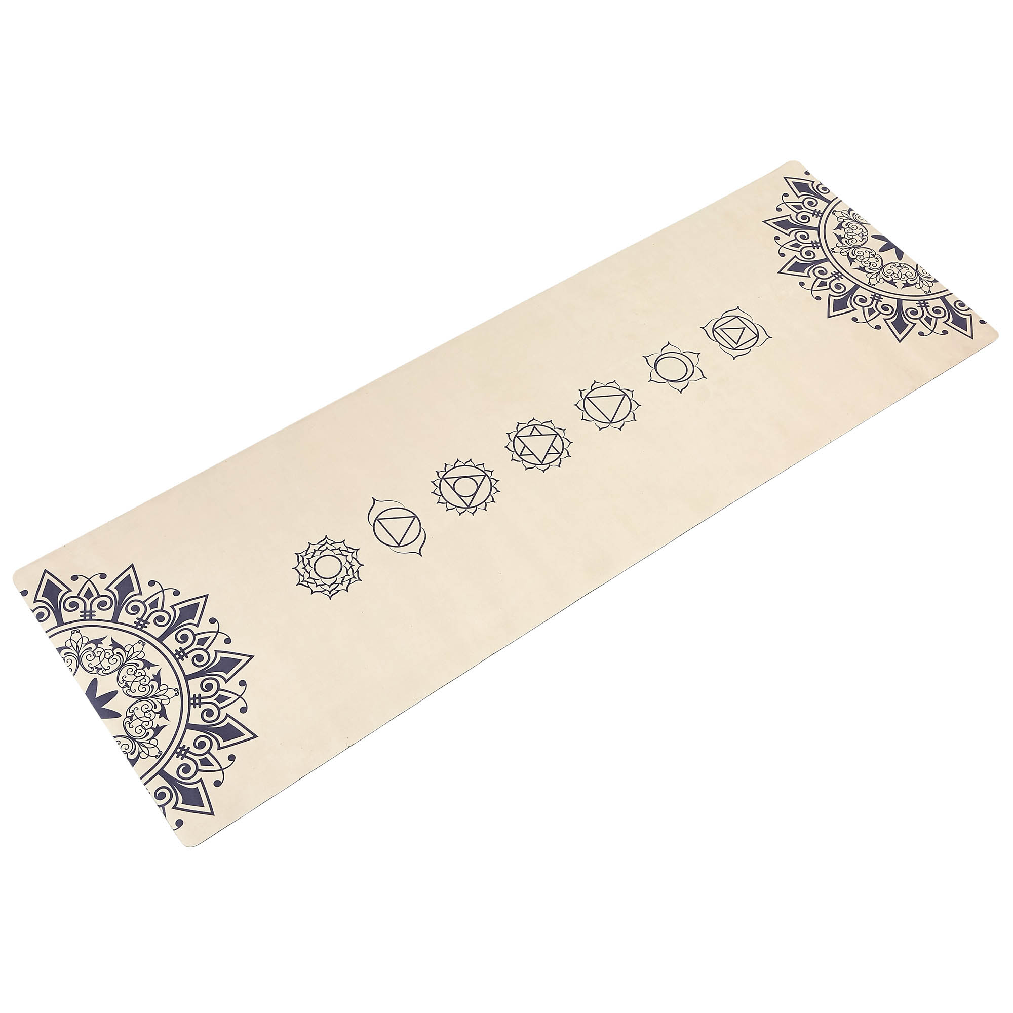 

Коврик для йоги Замшевый каучуковый двухслойный 3мм Record FI-5662-42 (размер 1,83мx0,61мx3мм, бежевый)