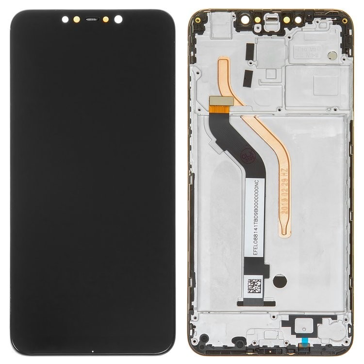 

Дисплей для Xiaomi Pocophone F1, чорний, із сенсорним екраном, з рамкою, High Copy, M1805E10A