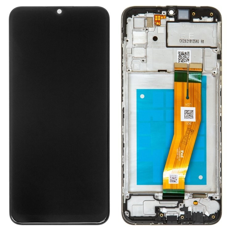 

Дисплей для Samsung A025F/DS Galaxy A02s, чорний, із сенсорним екраном, з рамкою, Original (PRC)