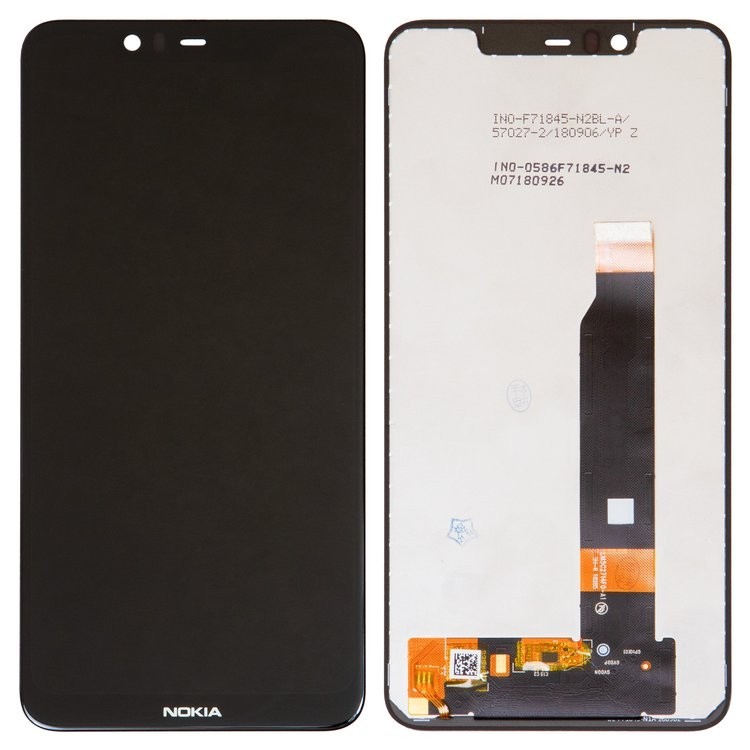 

Дисплей для Nokia 5.1 Plus, X5 (2018), чорний, із сенсорним екраном, High Copy, (TA-1105)