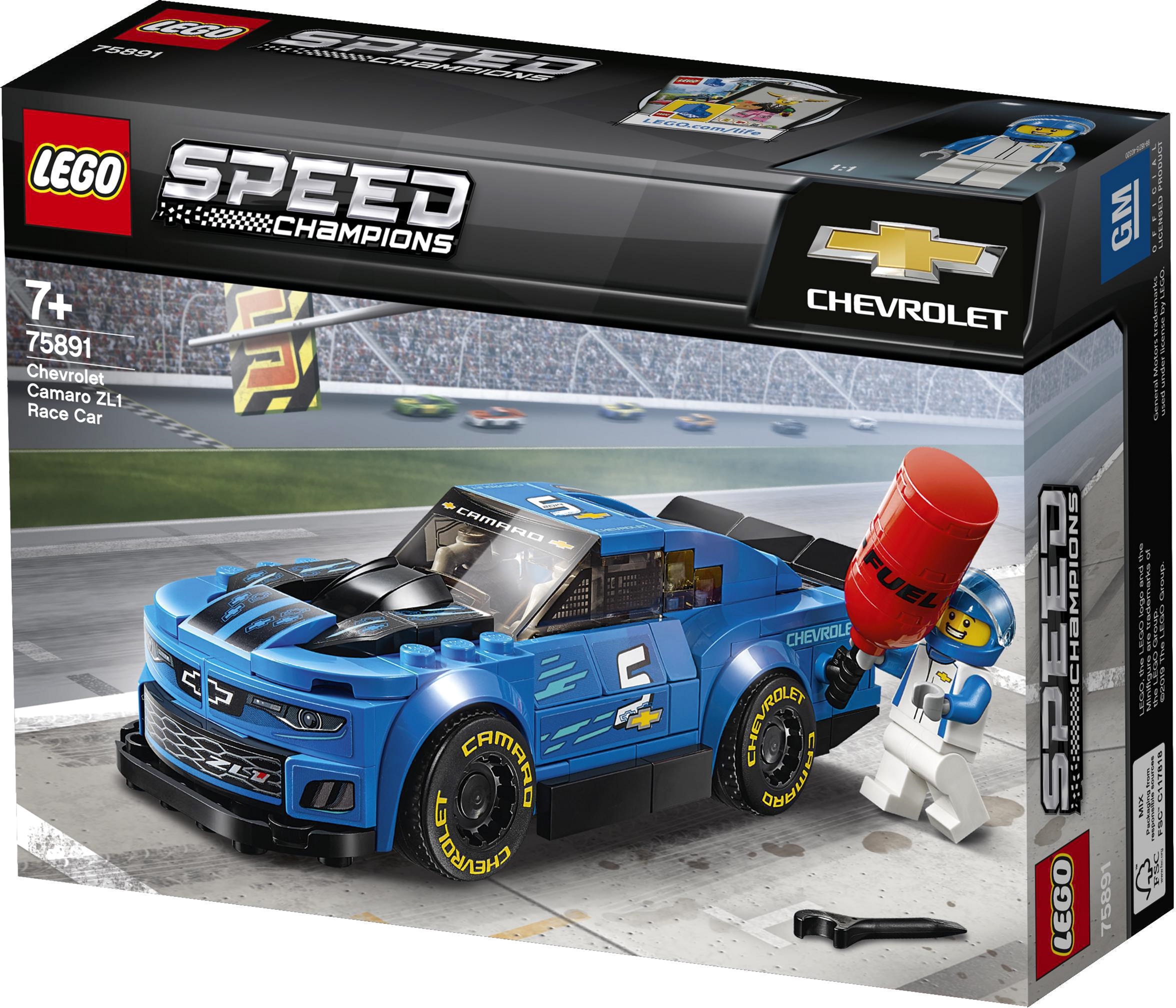 Конструктор LEGO Speed Champions Гоночный автомобиль Chevrolet Camaro ZL1  198 деталей (75891) – отзывы покупателей | ROZETKA